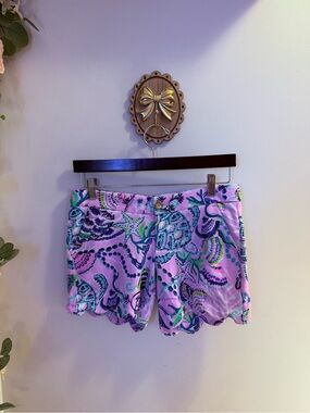 NWT Lilly Pulitzer Buttercup Shorts in “Lilac Freesia Mermaid For You” - Size 2